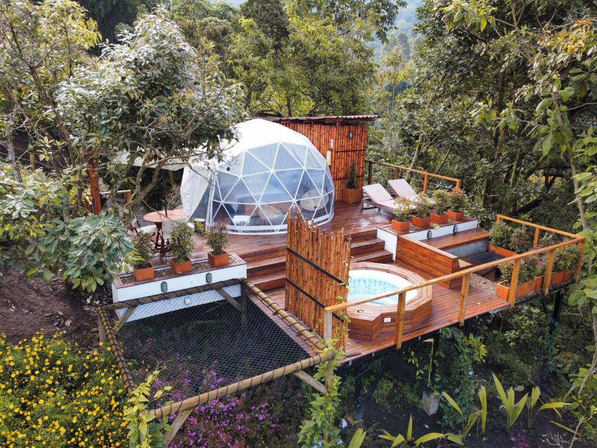 Nazca Glamping Hotel Villamaria Bagian luar foto
