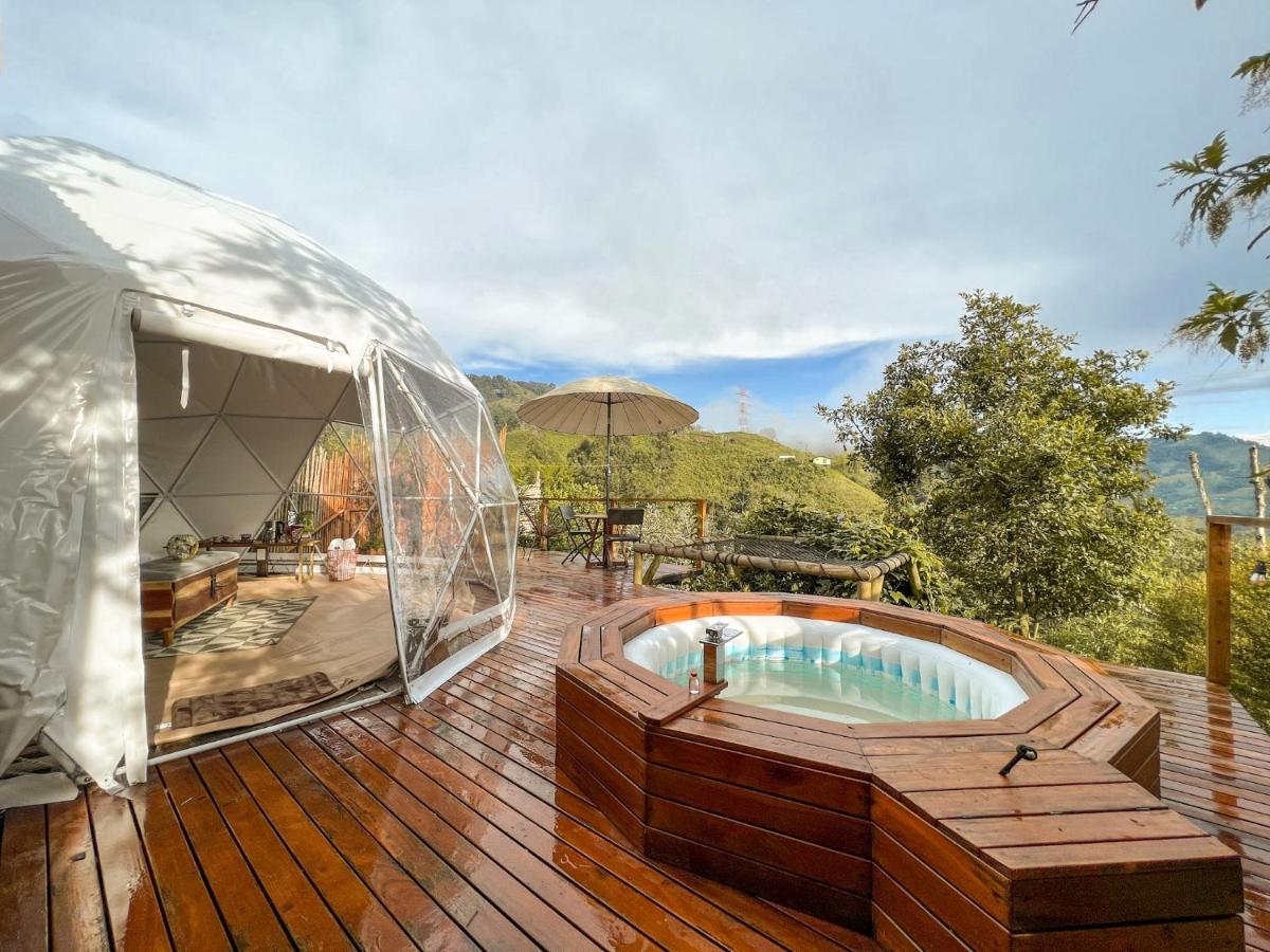 Nazca Glamping Hotel Villamaria Bagian luar foto